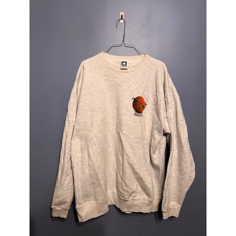 Vintage 1994 Big Ball Sports Gray Basketball Do You Need Glasses Crewneck Sz 2X